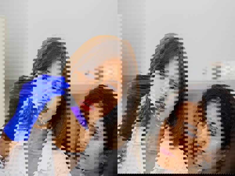 Life sciences researchers analysing a sample in a laboratory setting.