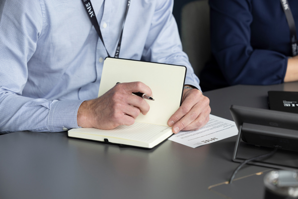 Person taking notes