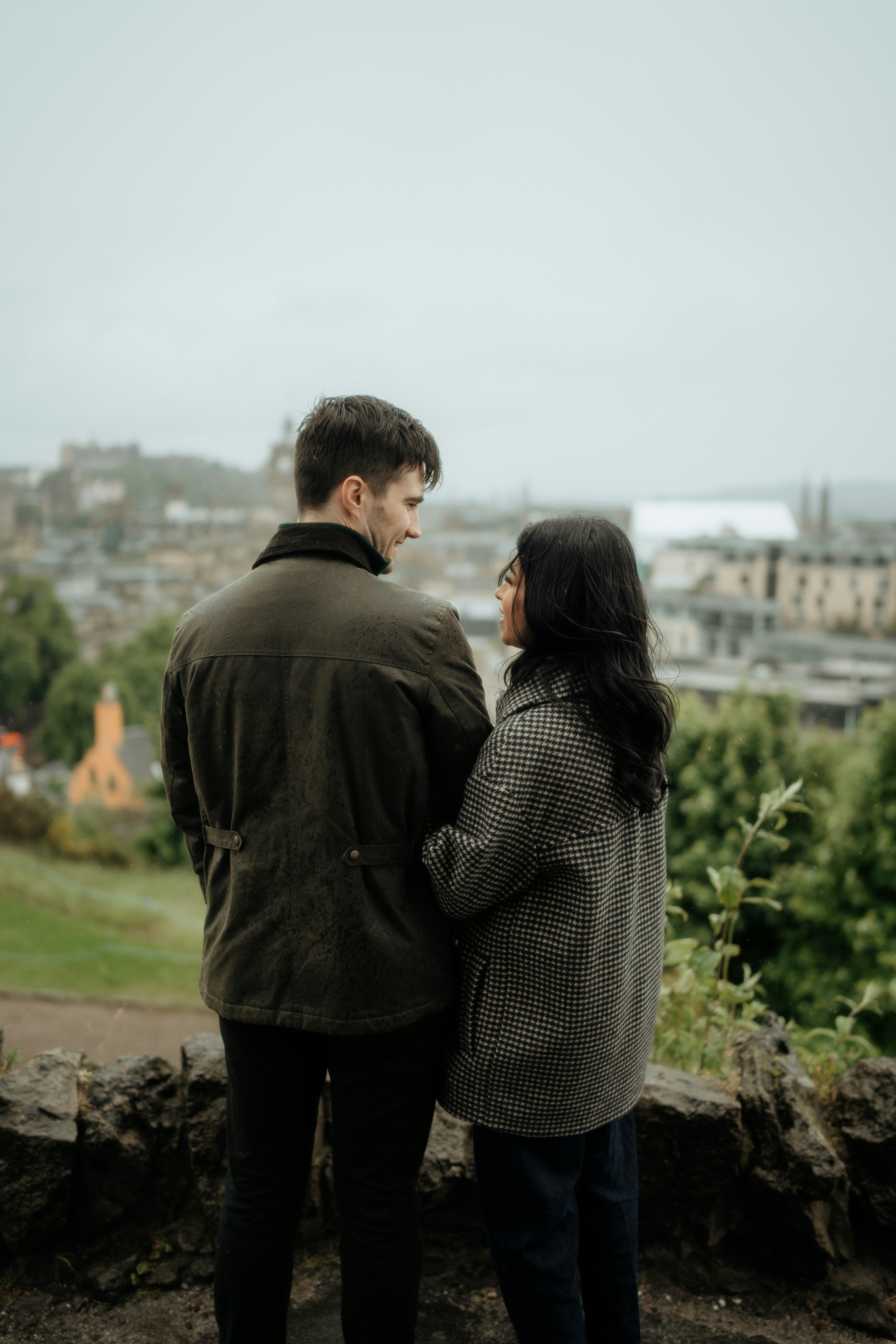 A couple in Edinburgh