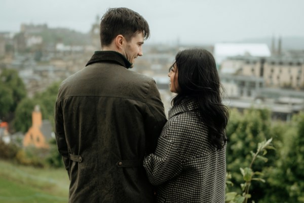 A couple in Edinburgh