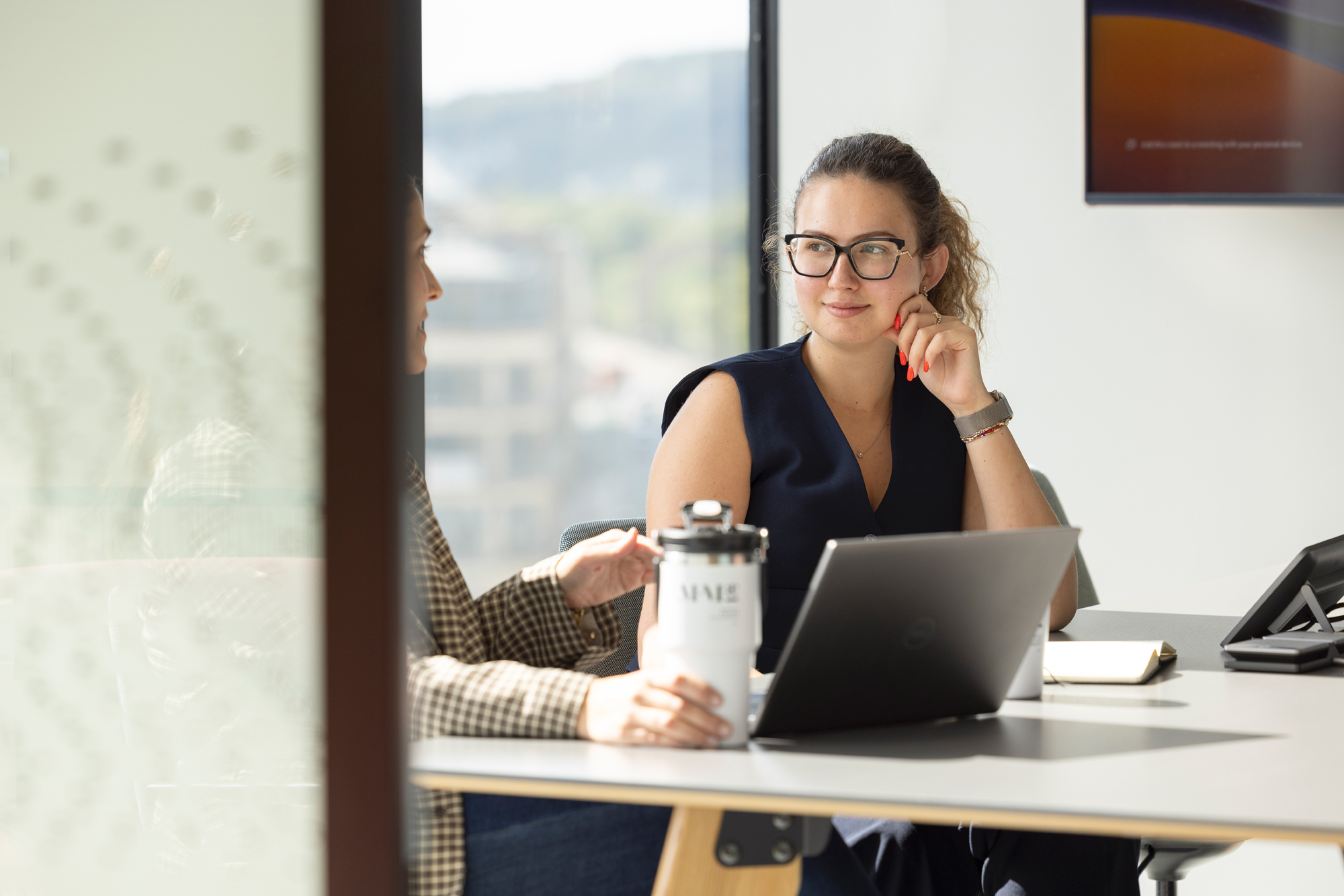 People attending a webinar